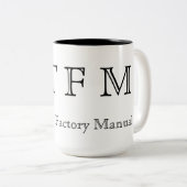 Tasse 2 Couleurs RTFM - Lisez le manuel d'usine (Devant droit)