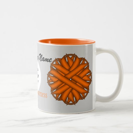 Tasse 2 Couleurs Ruban de fleurs orange Tmpl par Kenneth Yoncich (Droit)