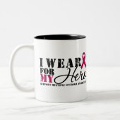 Tasse 2 Couleurs Ruban de héros de myélome multiple (Gauche)