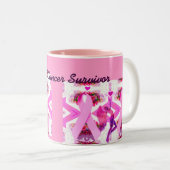 Tasse 2 Couleurs Rubans roses d'amour et d'espoir_ (Devant droit)