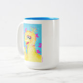 Tasse 2 Couleurs Rue Sésame | Big Bird Waving (Devant gauche)