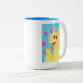 Tasse 2 Couleurs Rue Sésame | Big Bird Waving (Devant droit)