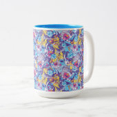 Tasse 2 Couleurs Rue Sésame| Motif de danse Super (Devant droit)