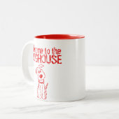 Tasse 2 Couleurs Rufus Doghouse (Devant gauche)