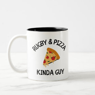 Tasse 2 Couleurs Rugby & pizza type type