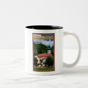Tasse 2 Couleurs Ruines d'église et de château de Kallmunz