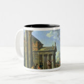 Tasse 2 Couleurs Ruines romaines avec un prophète, 1751 (Devant gauche)