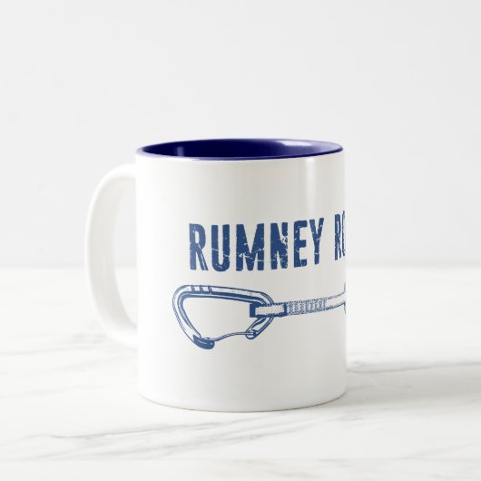 Tasse 2 Couleurs Rumney Rocks Escalade (Devant gauche)