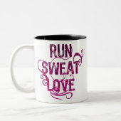 Tasse 2 Couleurs Run Sweat Love (Gauche)
