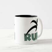 Tasse 2 Couleurs RUN vert (Devant droit)