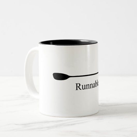 Tasse 2 Couleurs Runnable Kayak Paddle (Devant gauche)