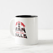 Tasse 2 Couleurs Running of the Bulls (Devant gauche)