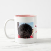 Tasse 2 Couleurs Rupture de gingembre de sucrerie, J'AIME MYDOOO (Gauche)