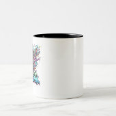 Tasse 2 Couleurs rush de bombe cyberfunk (Centre)