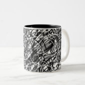 Tasse 2 Couleurs Rush of Time Art Abstrait (Devant droit)