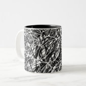 Tasse 2 Couleurs Rush of Time Art Abstrait (Devant gauche)