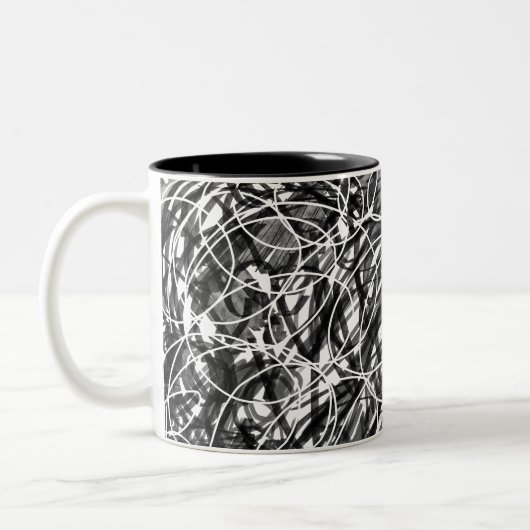 Tasse 2 Couleurs Rush of Time Art Abstrait (Gauche)