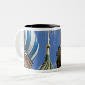 Tasse 2 Couleurs Russie, Moscou, Place Rouge. St. Basil's (Devant gauche)