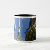 Tasse 2 Couleurs Russie, Moscou, Place Rouge. St. Basil's (Centre)