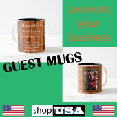 Tasse 2 Couleurs Rustic Chambres d'hôtes 🌿 Logo Custom Lodge