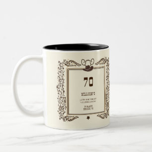 Tasse 2 Couleurs Rustique Vintage Cowboy Western Grange Élégant