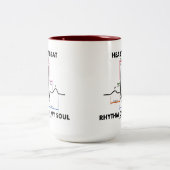 Tasse 2 Couleurs Rythme De Mon Âme (ECG/EKG) (Centre)