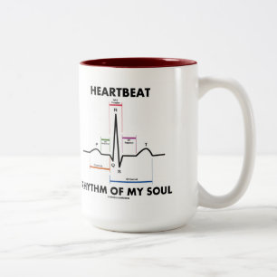 Tasse 2 Couleurs Rythme De Mon Âme (ECG/EKG)