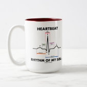 Tasse 2 Couleurs Rythme De Mon Âme (ECG/EKG) (Gauche)