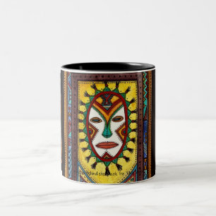 Tasse 2 Couleurs Rythmes derrière le masque