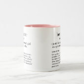 Tasse 2 Couleurs Sa définition de nom (Centre)