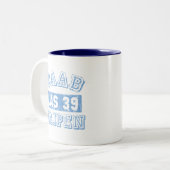 Tasse 2 Couleurs Saab Gripen - BLEU (Devant gauche)