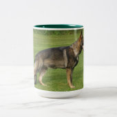 Tasse 2 Couleurs Sable berger allemand complet (Centre)