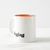 Tasse 2 Couleurs S'accrocher à mon café (Devant gauche)