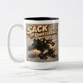 Tasse 2 Couleurs Sack The Quarterback (Gauche)
