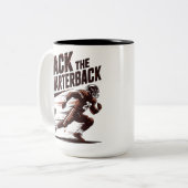 Tasse 2 Couleurs Sack The Quarterback (Devant gauche)