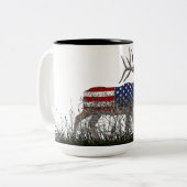 Tasse 2 Couleurs Sacred North American Elk (Devant gauche)
