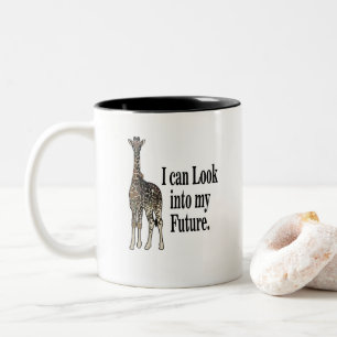 Tasse 2 Couleurs Safari Animaux Girafe Anniversaire Drôle