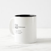 Tasse 2 Couleurs Sage et perspicace (Devant gauche)
