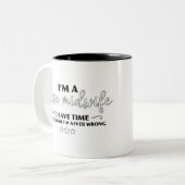 Tasse 2 Couleurs Sage-femme = jamais faux (Devant gauche)