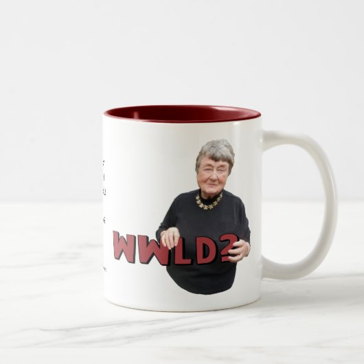 Tasse 2 Couleurs Sagesse de marque de Leni - WWLD ? (Droit)