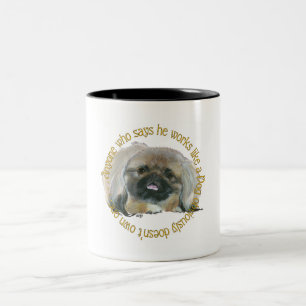 Tasse 2 Couleurs Sagesse de Pékin - Travailler comme un chien
