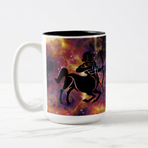Tasse 2 Couleurs Sagittaire Zodiaque Galaxie Archer – Astrologie Ho