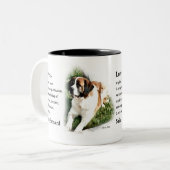 Tasse 2 Couleurs Saint Bernard Lovers (Devant gauche)