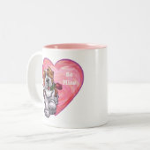 Tasse 2 Couleurs Saint-Bernard Valentin (Devant gauche)