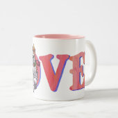 Tasse 2 Couleurs Saint-Bernard Valentin (Devant droit)