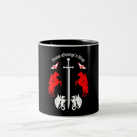 Tasse 2 Couleurs Saint George's Day (Centre)