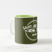 Tasse 2 Couleurs Saint Joe River Idaho Kayak (Devant gauche)