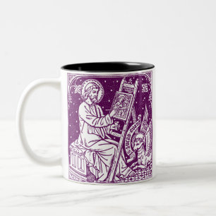 Tasse 2 Couleurs Saint Luc l'Apôtre et Évangéliste Art
