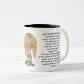Tasse 2 Couleurs Saint Michel l'Archange (RLS 12) (Devant droit)