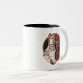 Tasse 2 Couleurs Saint Nicholas et Krampus (Devant droit)